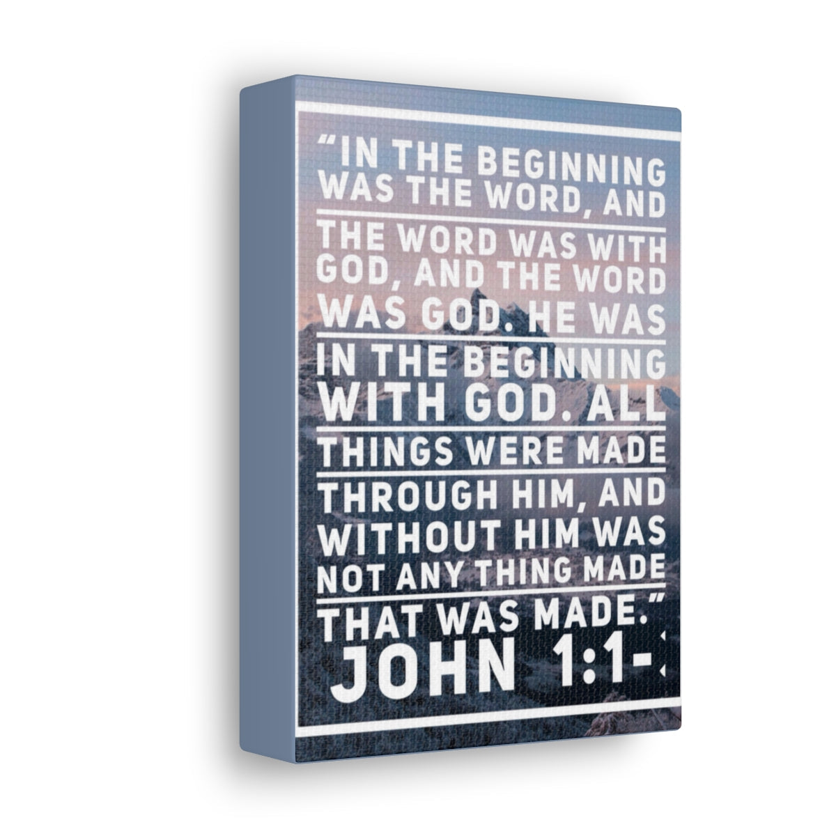Scripture Walls Beginning With God John 1:1-3 Christian Wall Art Bible Verse Print Ready to Hang Unframed-Express Your Love Gifts