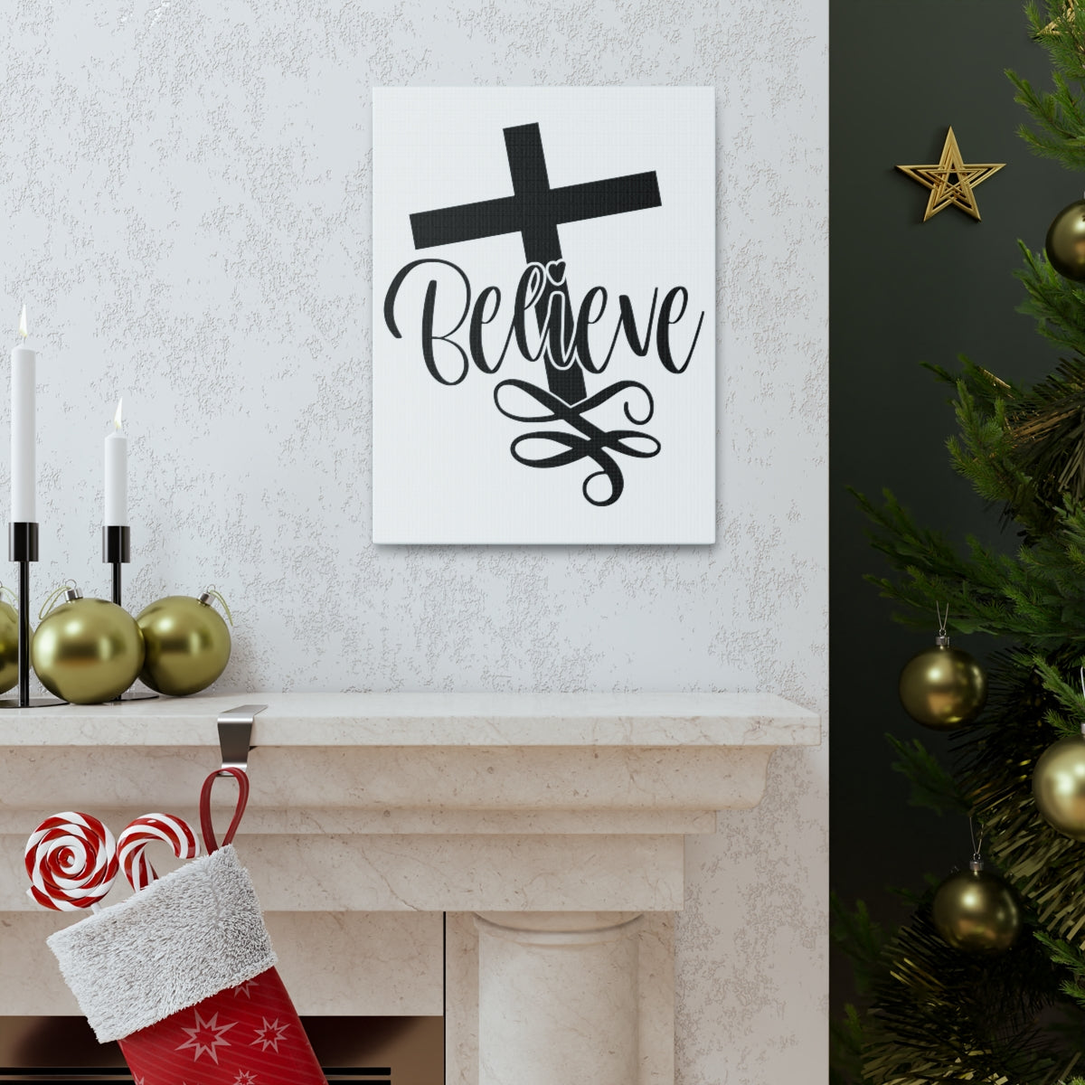 Scripture Walls Believe 1 Thessalonians 2:13 Christian Wall Art Print Ready to Hang Unframed-Express Your Love Gifts