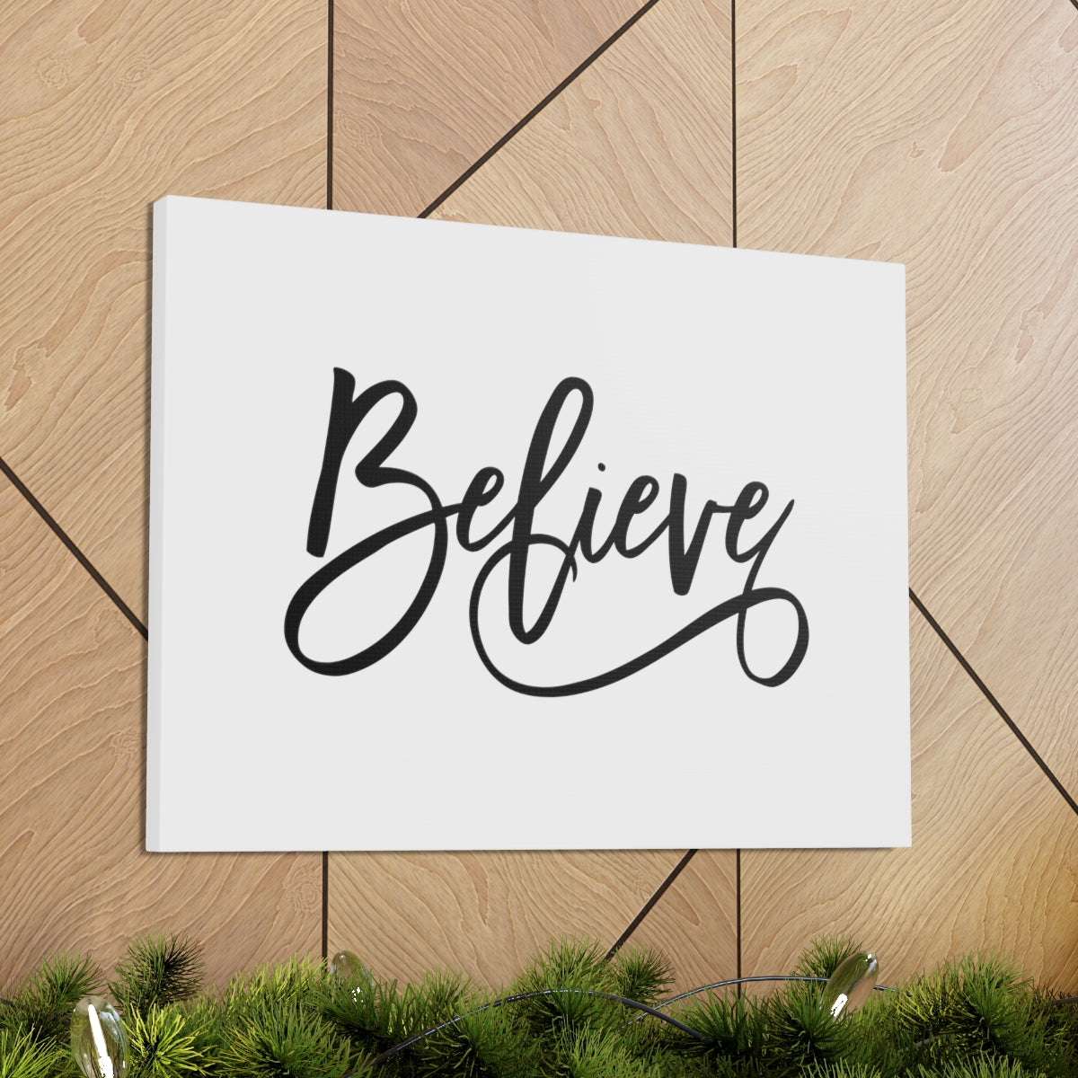 Scripture Walls Believe Acts 16:31 Christian Wall Art Bible Verse Print Ready to Hang Unframed-Express Your Love Gifts