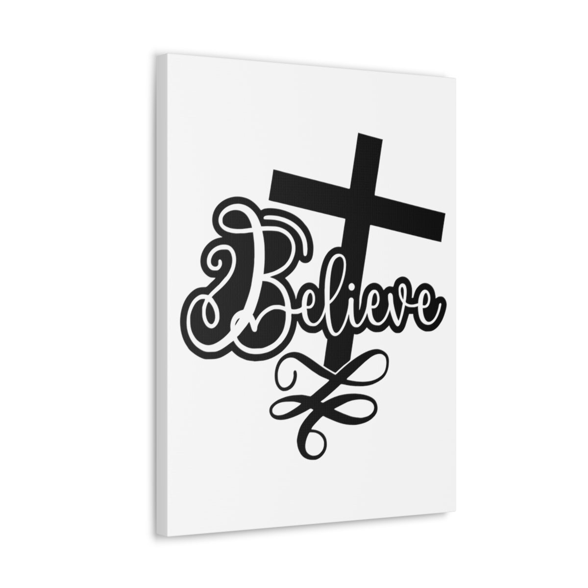 Scripture Walls Believe Acts 16:31 Christian Wall Art Print Ready to Hang Unframed-Express Your Love Gifts