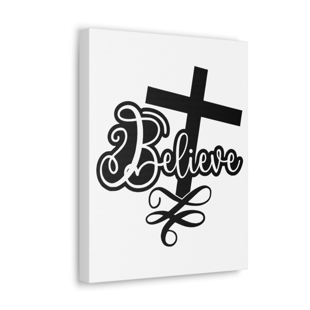 Scripture Walls Believe Acts 16:31 Christian Wall Art Print Ready to Hang Unframed-Express Your Love Gifts