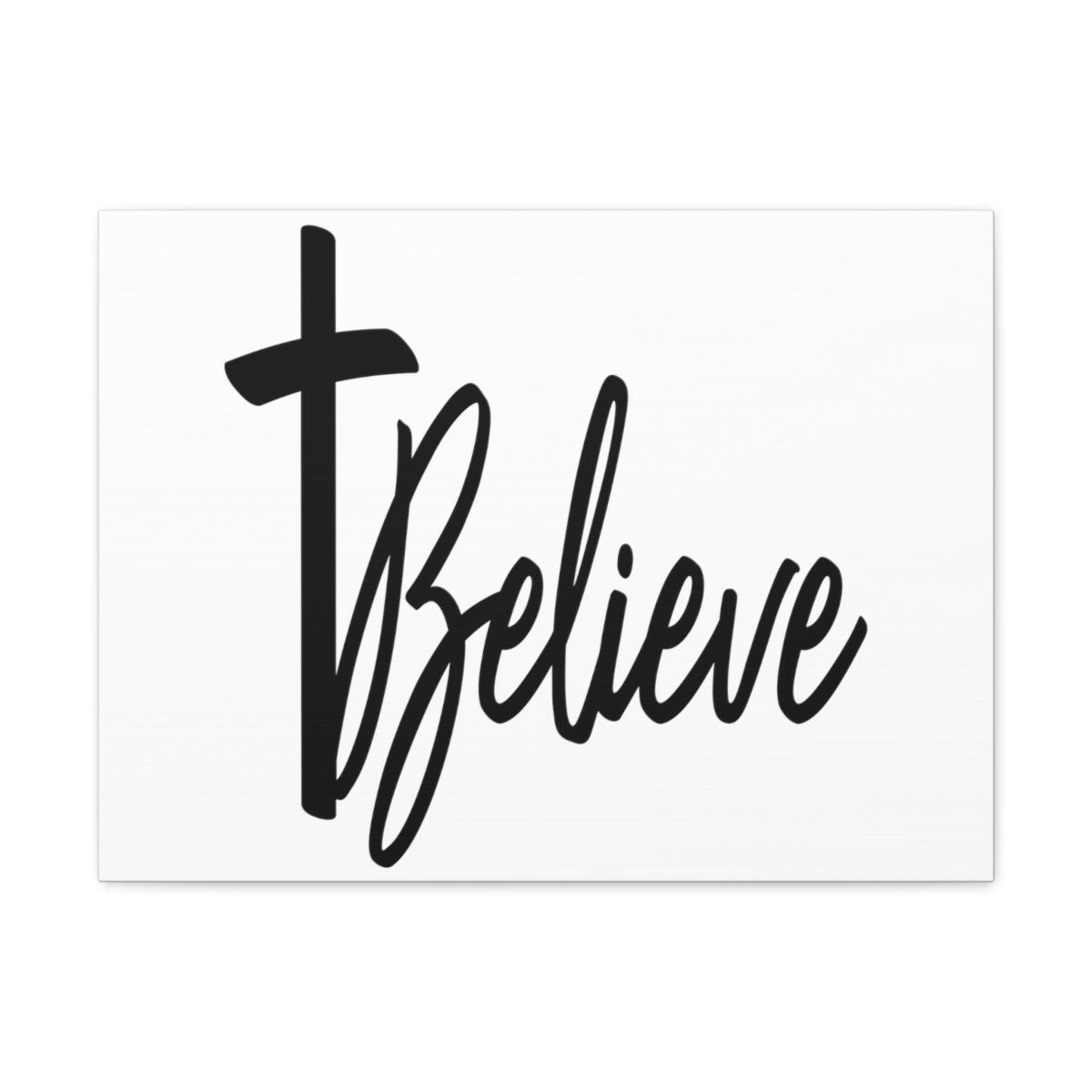 Scripture Walls Believe Cross Mark 9:23 Christian Wall Art Print Ready to Hang Unframed-Express Your Love Gifts