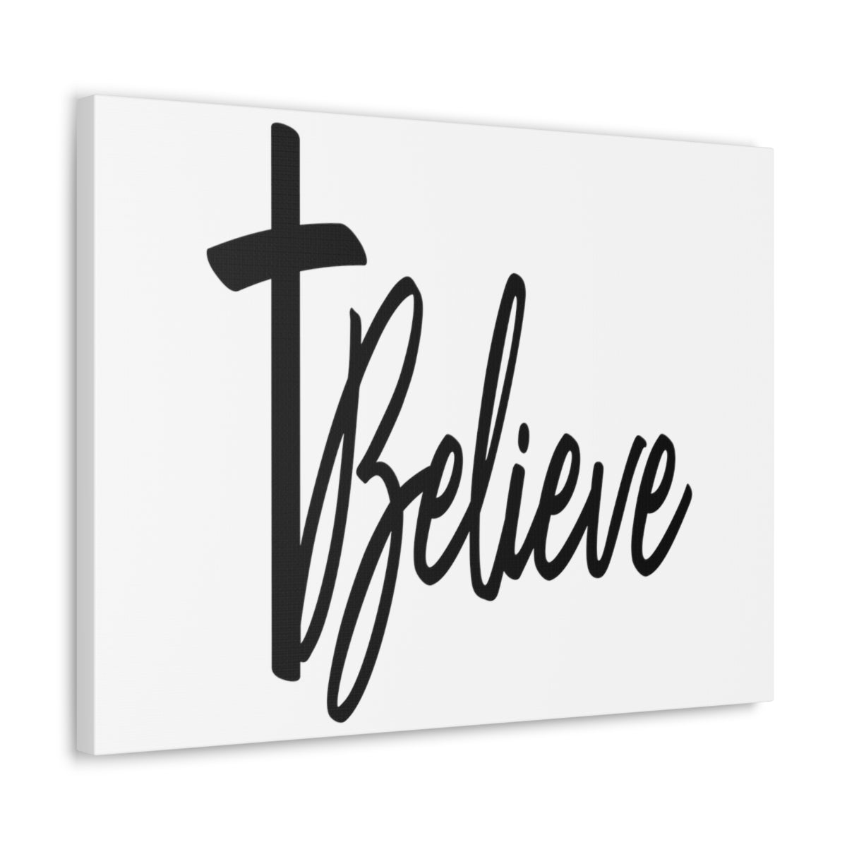 Scripture Walls Believe Cross Mark 9:23 Christian Wall Art Print Ready to Hang Unframed-Express Your Love Gifts