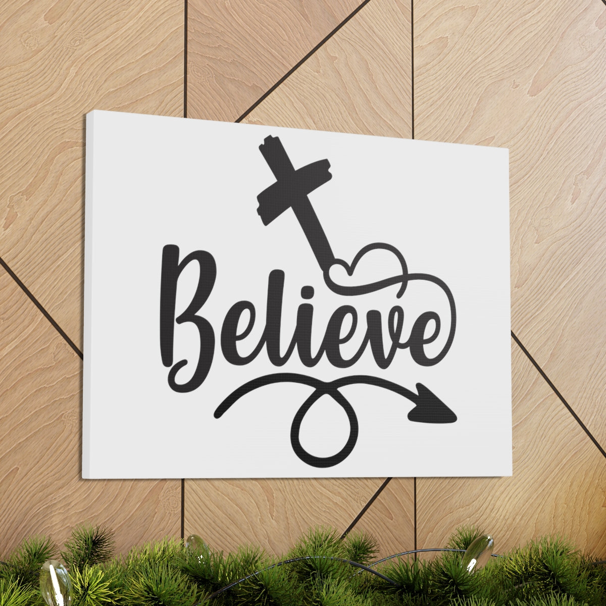 Scripture Walls Believe in Christ Mark 11:24 Christian Wall Art Print Ready to Hang Unframed-Express Your Love Gifts