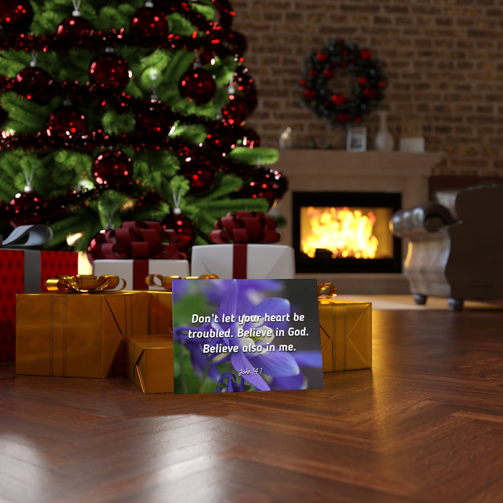 Scripture Walls Believe In God Believe Also In Me John 14:1 Bible Verse Canvas Christian Wall Art Ready to Hang Unframed-Express Your Love Gifts