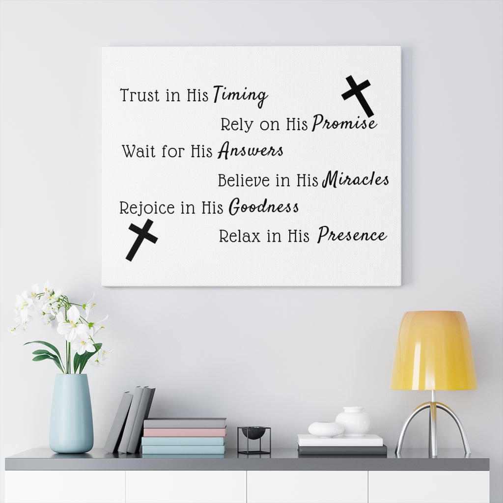 Scripture Walls Believe In His Miracles Bible Verse Canvas Christian Wall Art Ready to Hang Unframed-Express Your Love Gifts