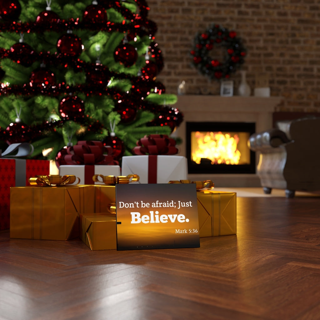 Scripture Walls Believe Mark 5:36 Bible Verse Canvas Christian Wall Art Ready to Hang Unframed-Express Your Love Gifts