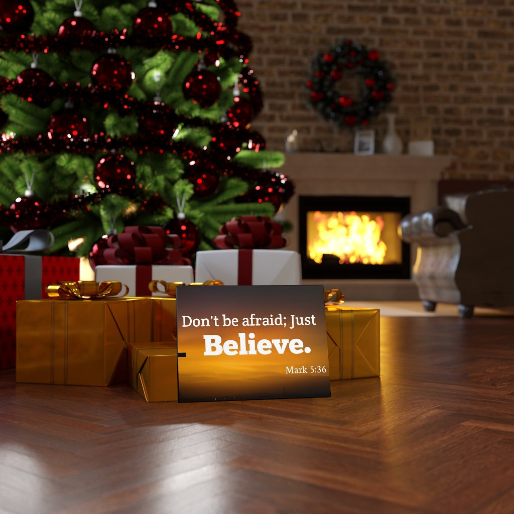 Scripture Walls Believe Mark 5:36 Bible Verse Canvas Christian Wall Art Ready to Hang Unframed-Express Your Love Gifts