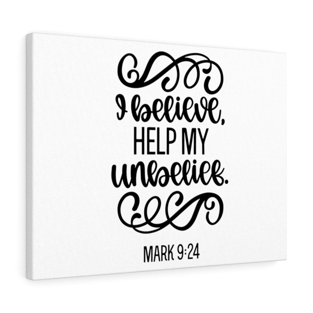 Scripture Walls Believe Mark 9:24 Bible Verse Canvas Christian Wall Art Ready to Hang Unframed-Express Your Love Gifts