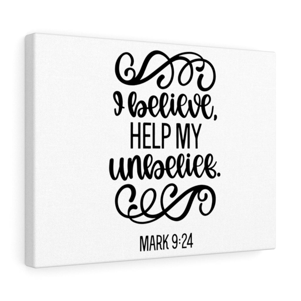 Scripture Walls Believe Mark 9:24 Bible Verse Canvas Christian Wall Art Ready to Hang Unframed-Express Your Love Gifts