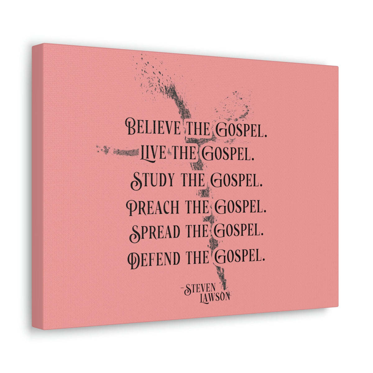 Scripture Walls Believe The Gospel Steven Lawson Romans 1:16 Bible Canvas Christian Wall Art Ready to Hang Unframed-Express Your Love Gifts