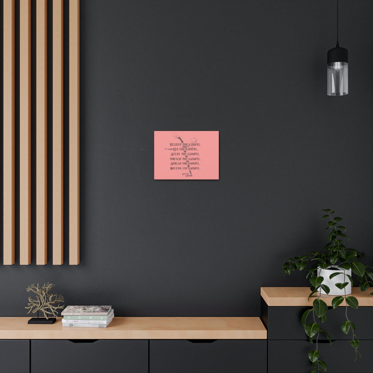 Scripture Walls Believe The Gospel Steven Lawson Romans 1:16 Bible Canvas Christian Wall Art Ready to Hang Unframed-Express Your Love Gifts
