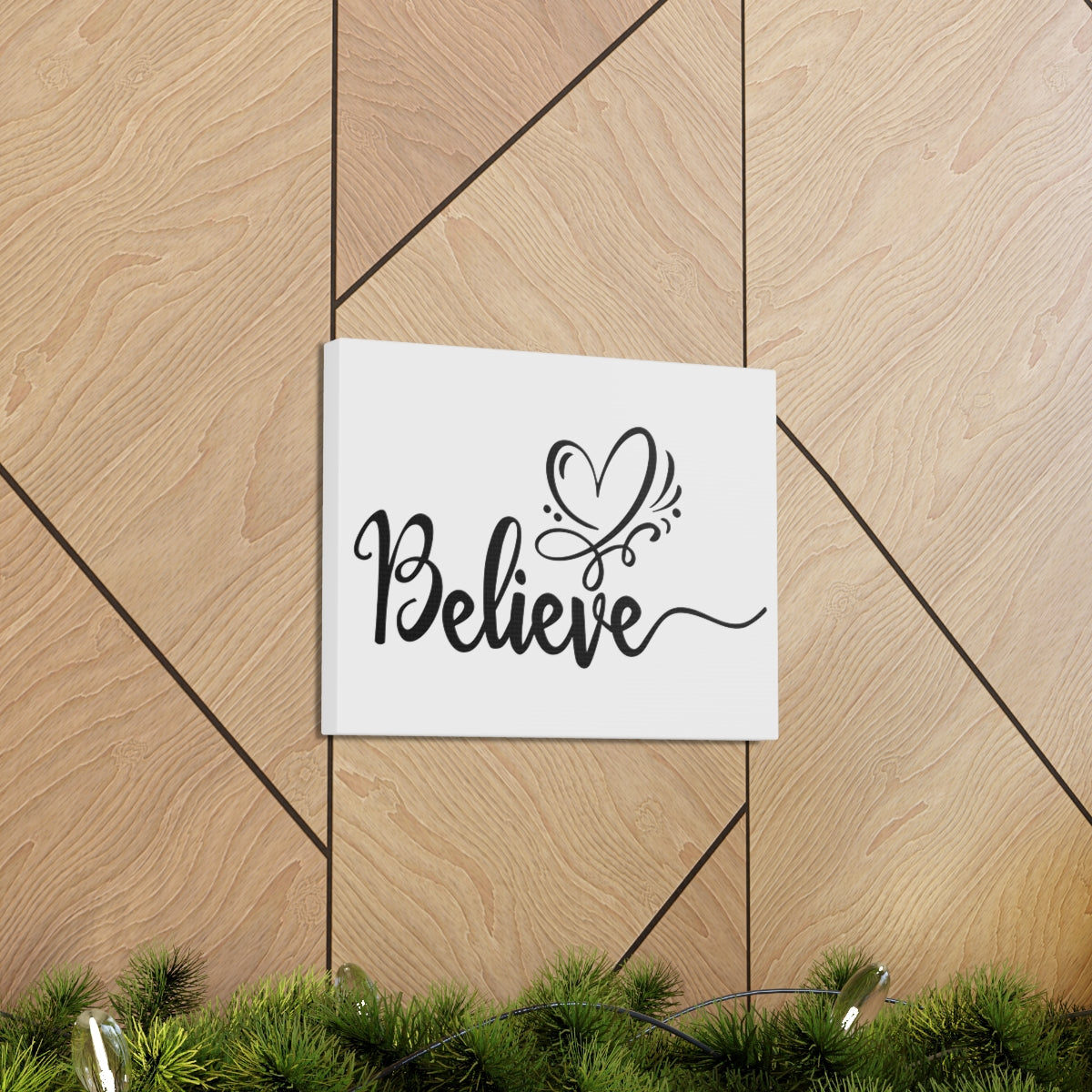 Scripture Walls Believe With Your Heart Romans 10:10 Christian Wall Art Print Ready to Hang Unframed-Express Your Love Gifts