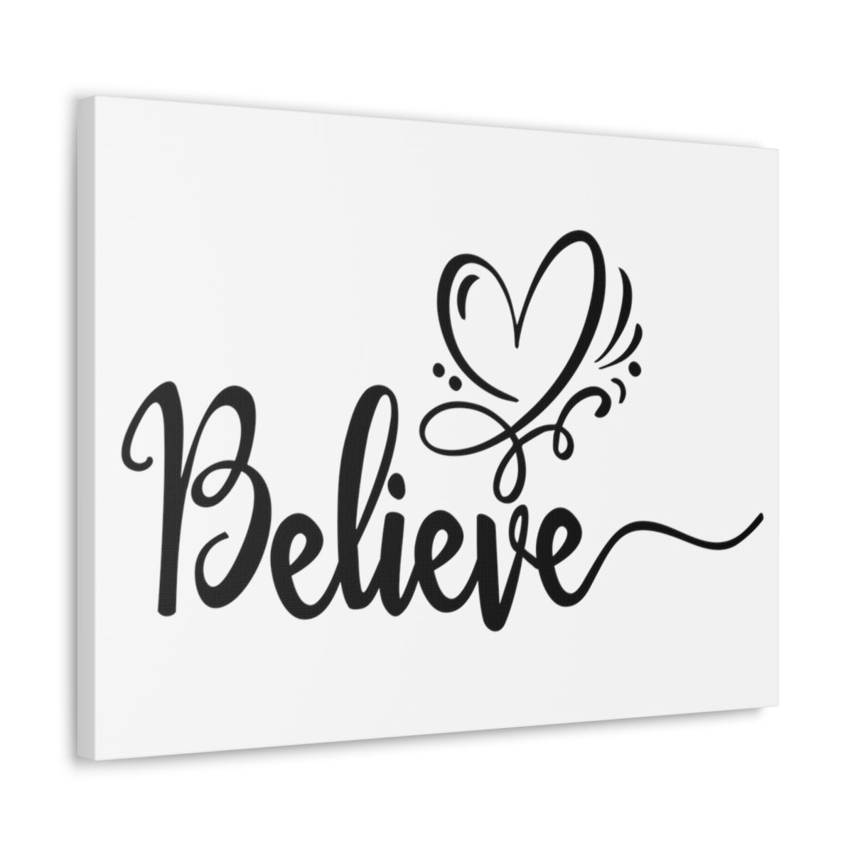 Scripture Walls Believe With Your Heart Romans 10:10 Christian Wall Art Print Ready to Hang Unframed-Express Your Love Gifts