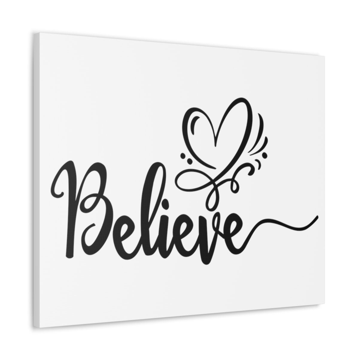 Scripture Walls Believe With Your Heart Romans 10:10 Christian Wall Art Print Ready to Hang Unframed-Express Your Love Gifts