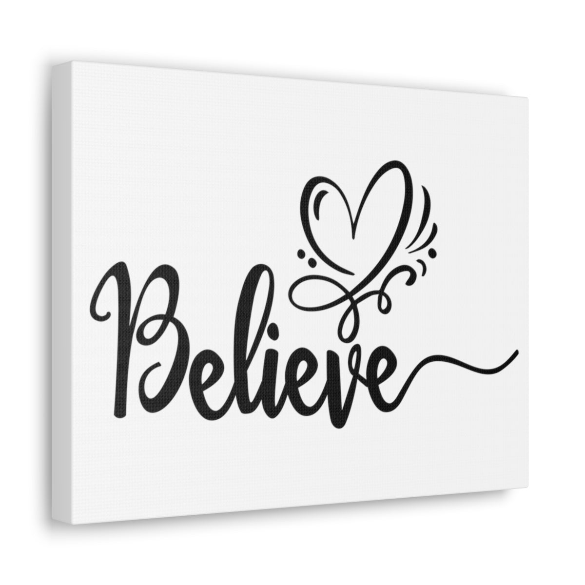 Scripture Walls Believe With Your Heart Romans 10:10 Christian Wall Art Print Ready to Hang Unframed-Express Your Love Gifts