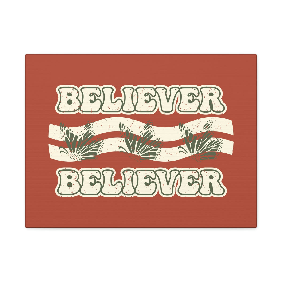 Scripture Walls Believer John 11:26 Red Chestnut Christian Wall Art Bible Verse Print Ready to Hang Unframed-Express Your Love Gifts