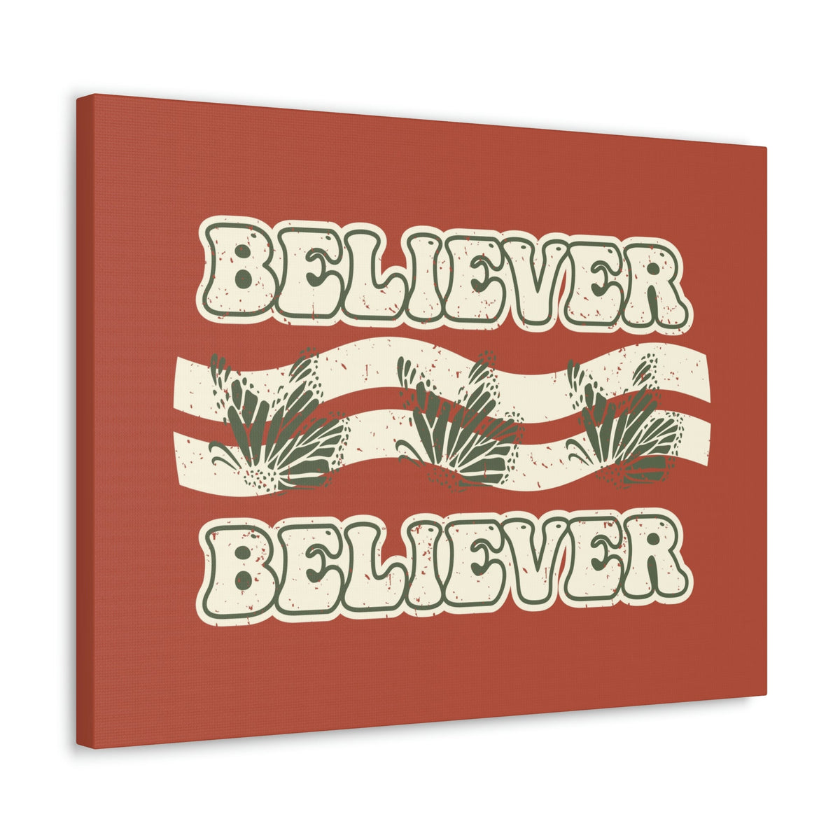 Scripture Walls Believer John 11:26 Red Chestnut Christian Wall Art Bible Verse Print Ready to Hang Unframed-Express Your Love Gifts