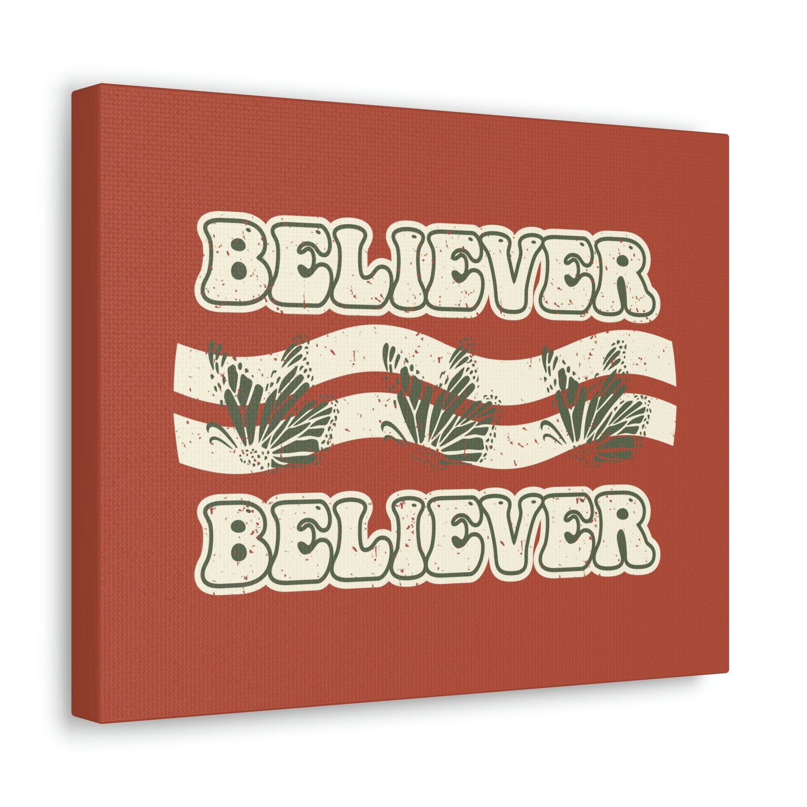 Scripture Walls Believer John 11:26 Red Chestnut Christian Wall Art Bible Verse Print Ready to Hang Unframed-Express Your Love Gifts