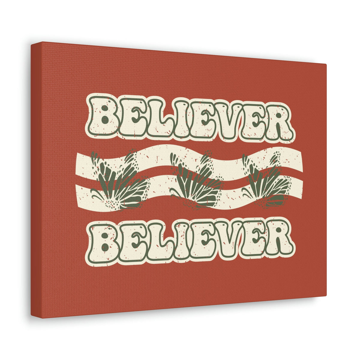 Scripture Walls Believer John 11:26 Red Chestnut Christian Wall Art Bible Verse Print Ready to Hang Unframed-Express Your Love Gifts