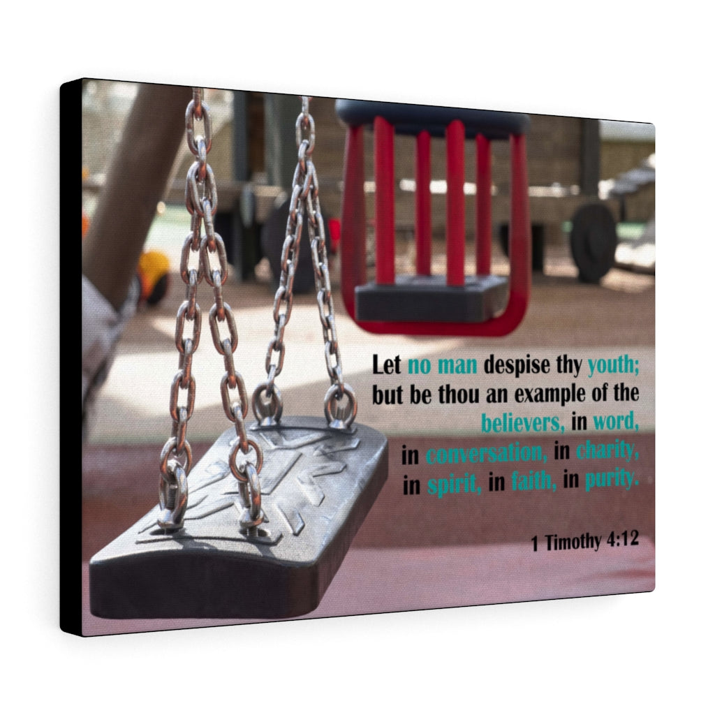 Scripture Walls Believers Example 1 Timothy 4:12 Bible Verse Canvas Christian Wall Art Ready to Hang Unframed-Express Your Love Gifts