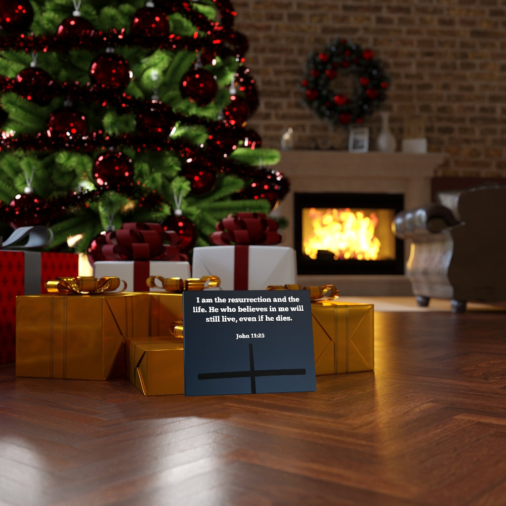 Scripture Walls Believeth In Me John 11:25 Bible Verse Canvas Christian Wall Art Ready to Hang Unframed-Express Your Love Gifts