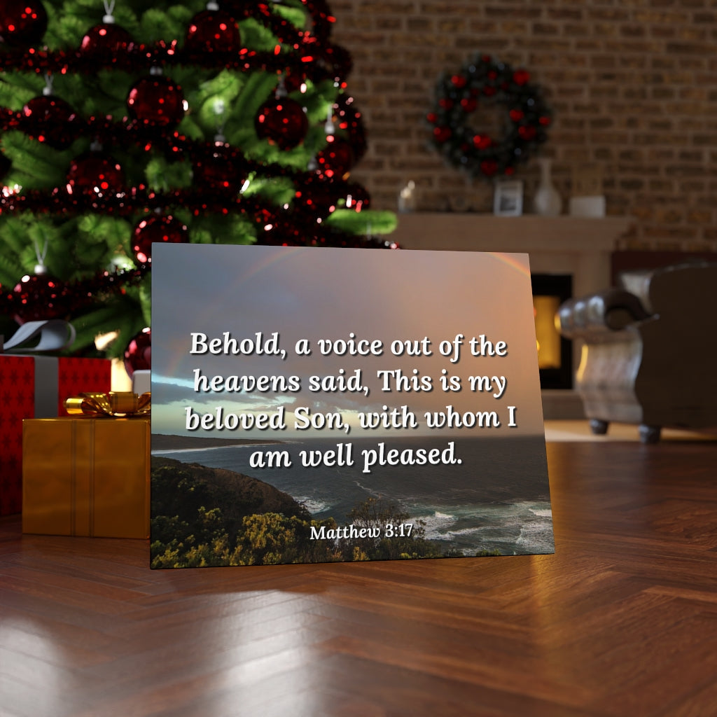 Scripture Walls Beloved Son Matthew 3:17 Bible Verse Canvas Christian Wall Art Ready to Hang Unframed-Express Your Love Gifts