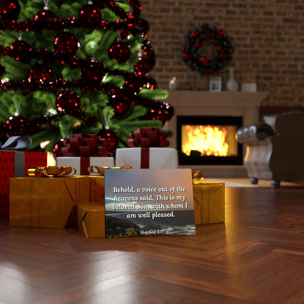 Scripture Walls Beloved Son Matthew 3:17 Bible Verse Canvas Christian Wall Art Ready to Hang Unframed-Express Your Love Gifts