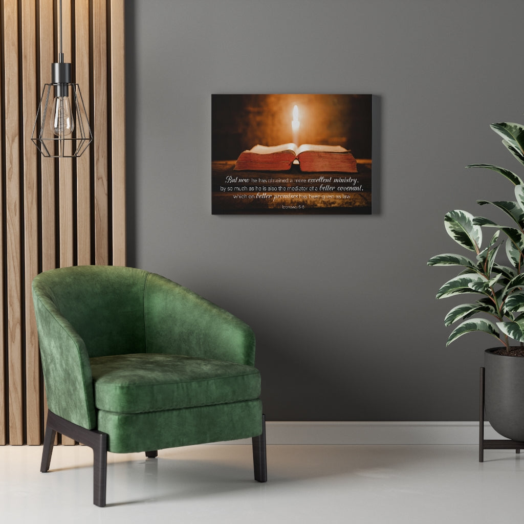 Scripture Walls Better Promises Hebrews 8:6 Wall Art Christian Home Decor Unframed-Express Your Love Gifts