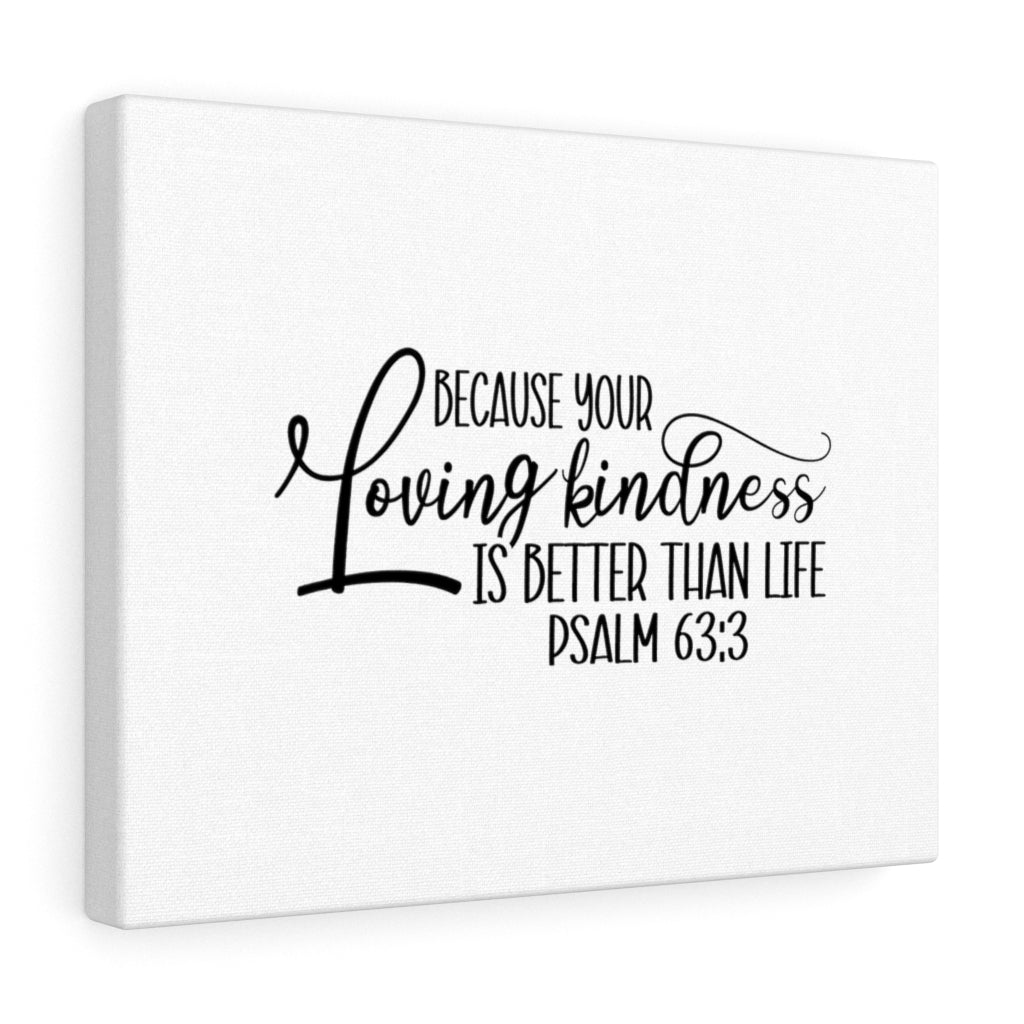 Scripture Walls Better Than Life Psalm 63:3 Bible Verse Canvas Christian Wall Art Ready to Hang Unframed-Express Your Love Gifts