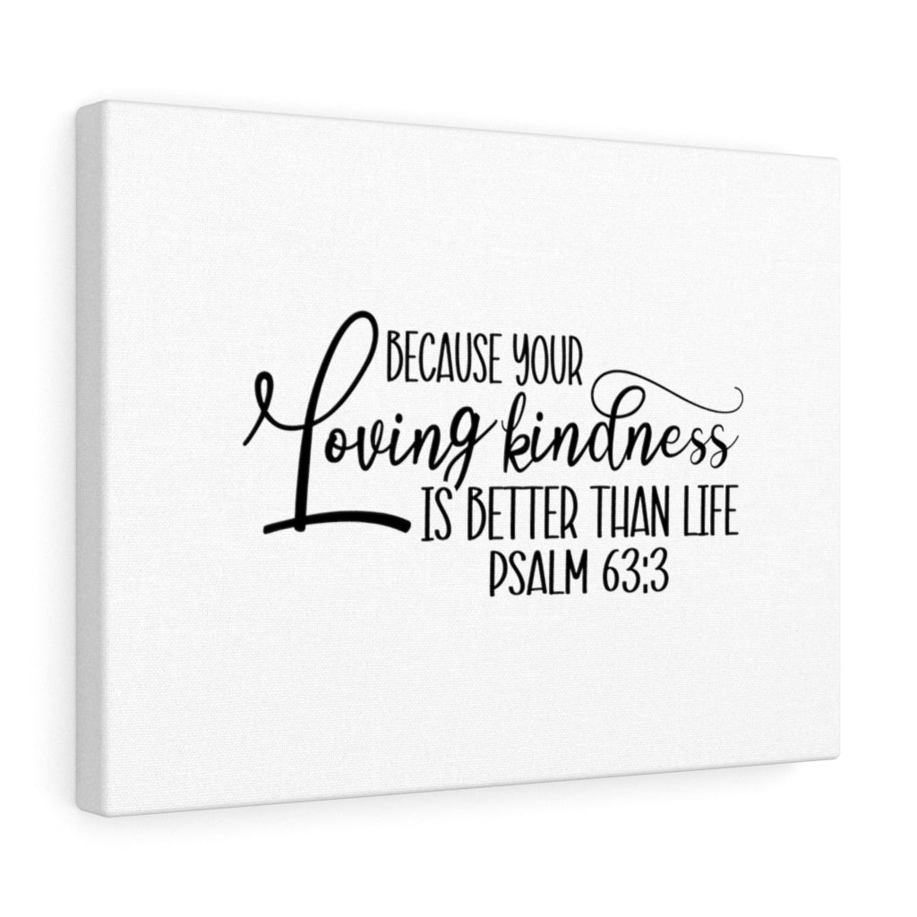 Scripture Walls Better Than Life Psalm 63:3 Bible Verse Canvas Christian Wall Art Ready to Hang Unframed-Express Your Love Gifts