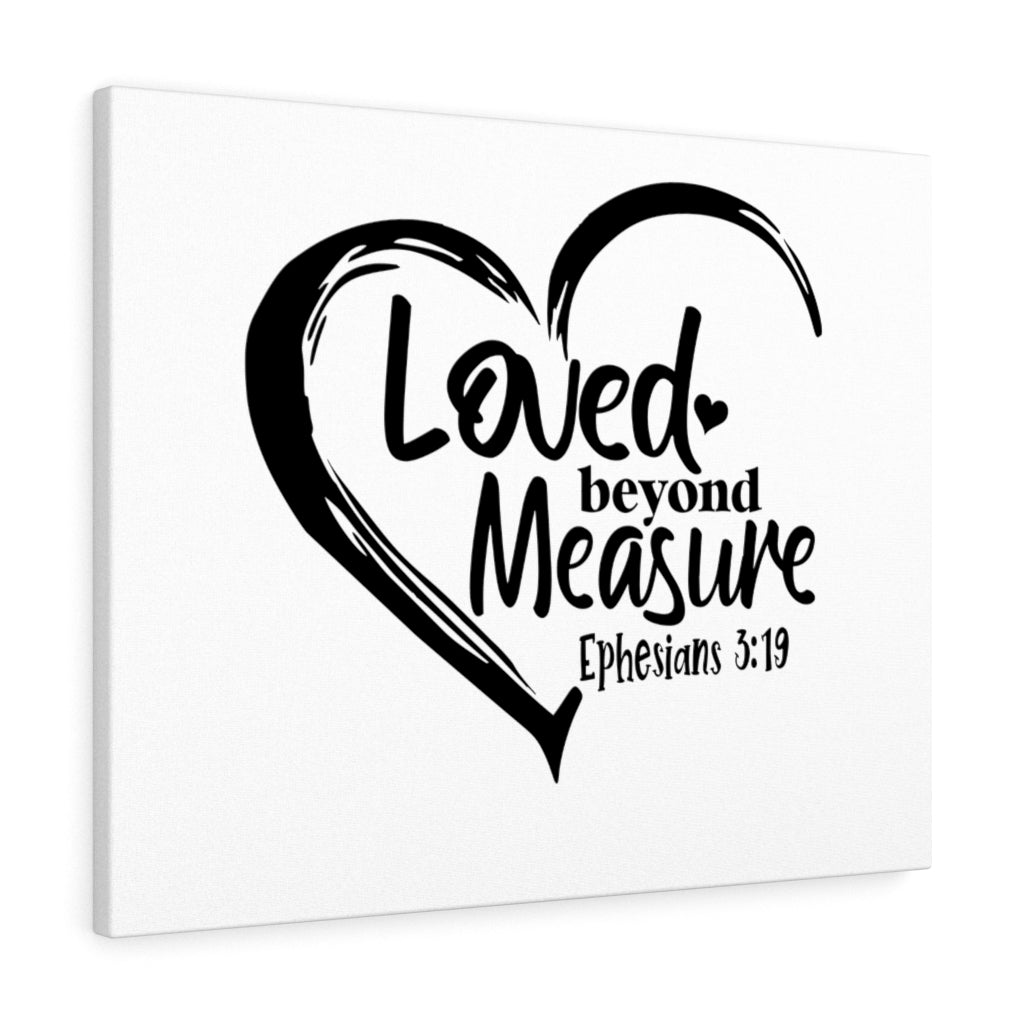 Scripture Walls Beyond Measure Ephesians 3:19 Bible Verse Canvas Christian Wall Art Ready to Hang Unframed-Express Your Love Gifts