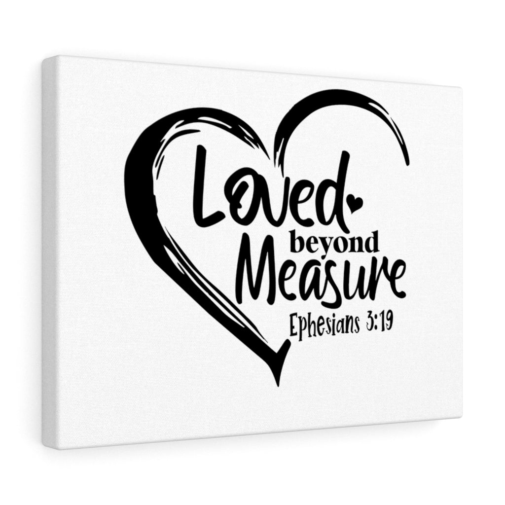 Scripture Walls Beyond Measure Ephesians 3:19 Bible Verse Canvas Christian Wall Art Ready to Hang Unframed-Express Your Love Gifts