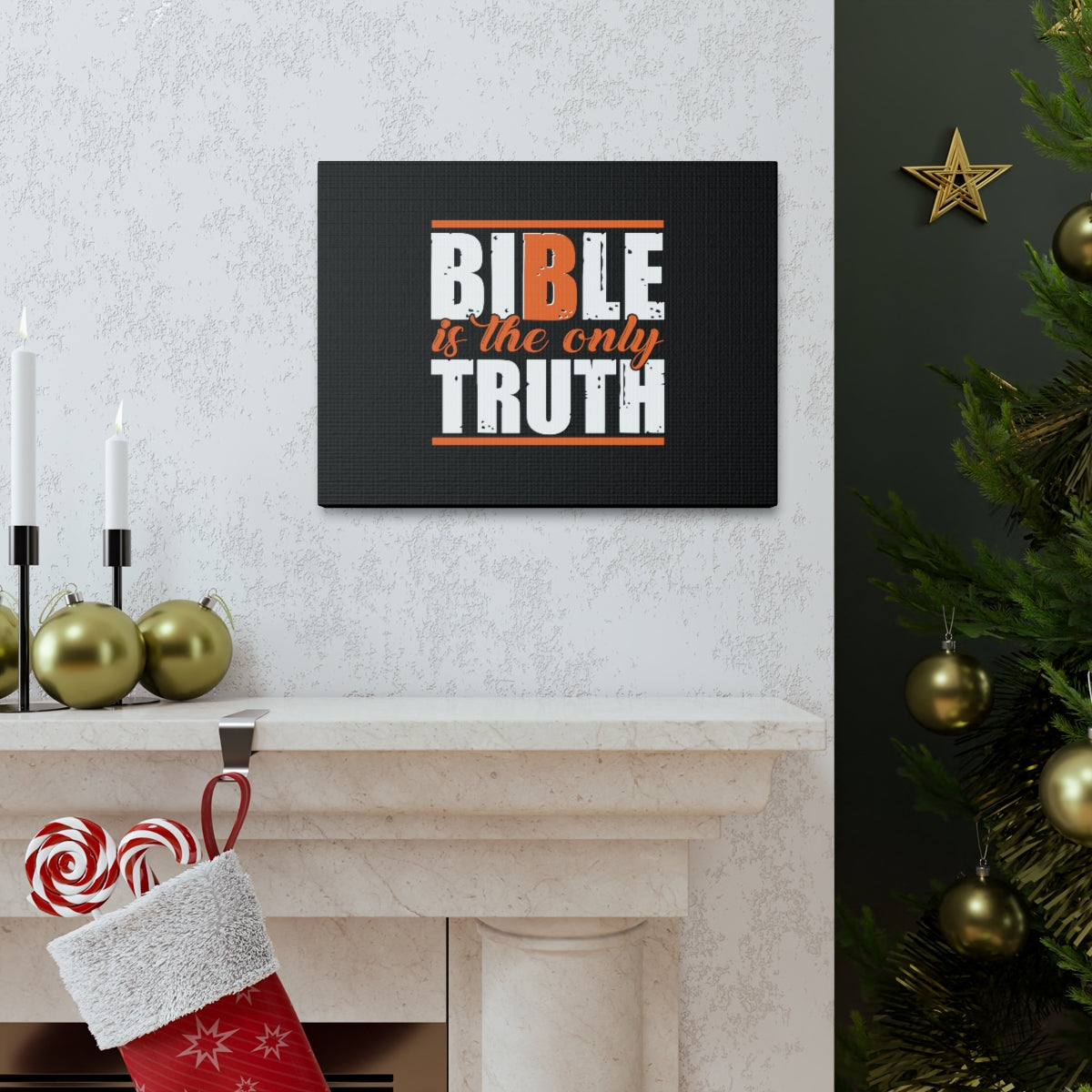 Scripture Walls Bible Is The Only Truth John 17:17 Christian Wall Art Bible Verse Print Ready to Hang Unframed-Express Your Love Gifts