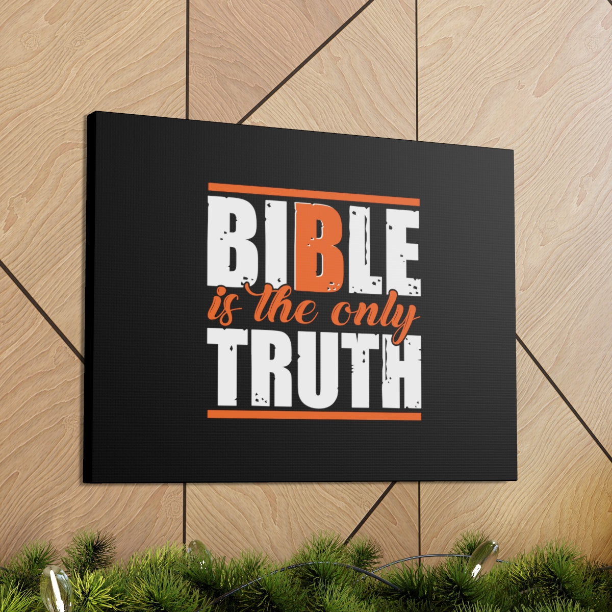Scripture Walls Bible Is The Only Truth John 17:17 Christian Wall Art Bible Verse Print Ready to Hang Unframed-Express Your Love Gifts