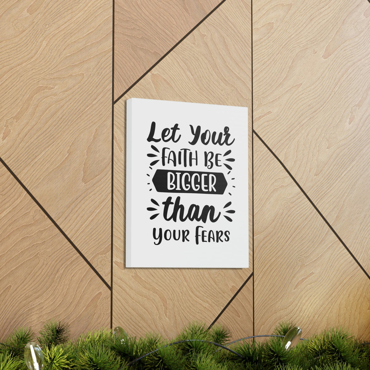 Scripture Walls Bigger Than Your Fears Romans 8:38 Christian Wall Art Print Ready to Hang Unframed-Express Your Love Gifts