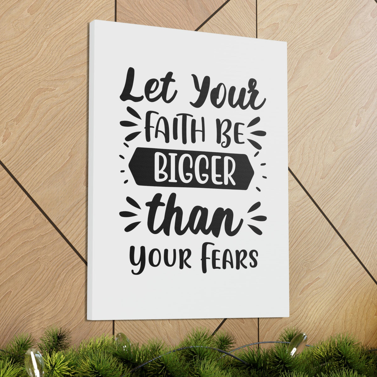 Scripture Walls Bigger Than Your Fears Romans 8:38 Christian Wall Art Print Ready to Hang Unframed-Express Your Love Gifts