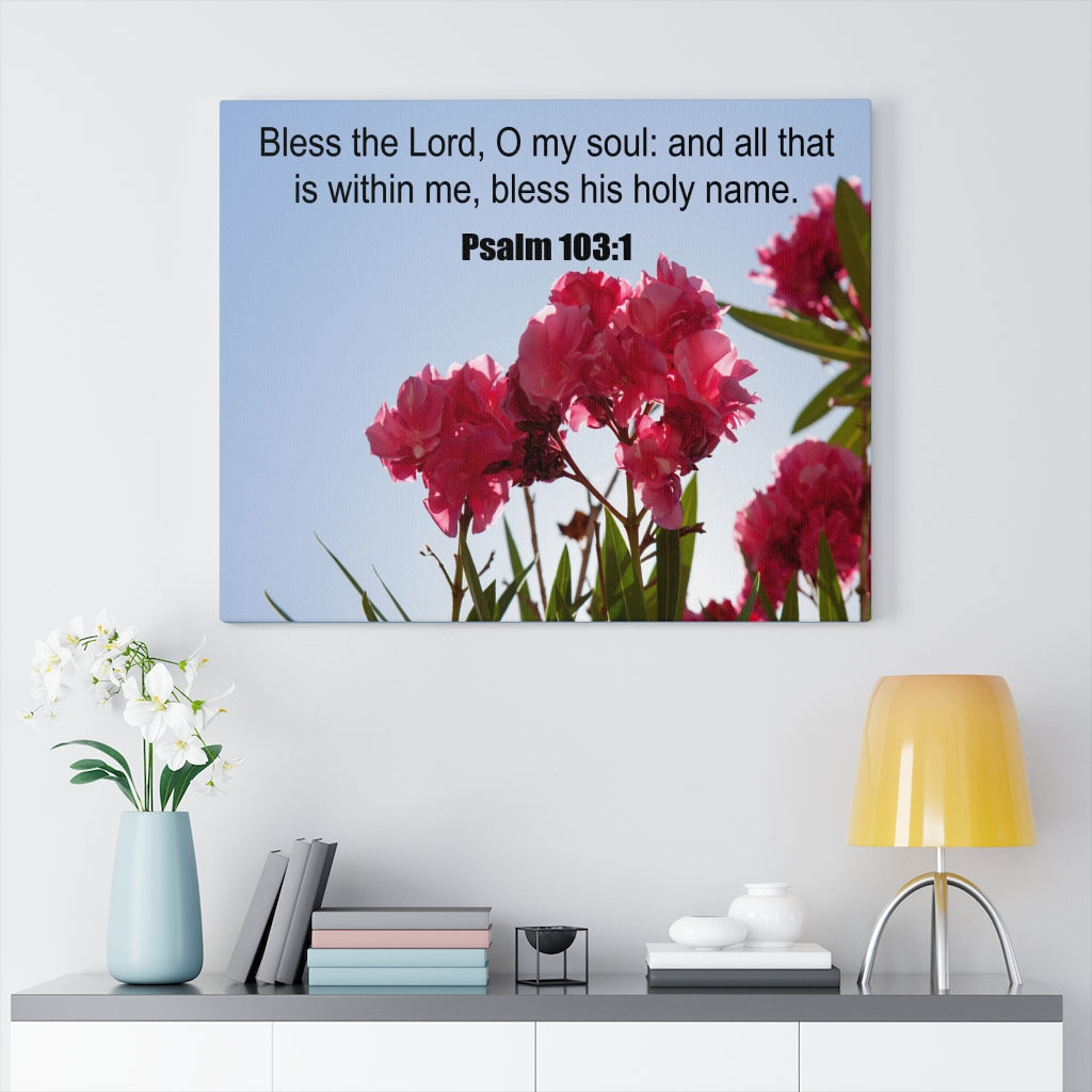 Scripture Walls Bless The Lord Psalm 103:1 Christian Wall Art Print Ready to Hang Unframed-Express Your Love Gifts