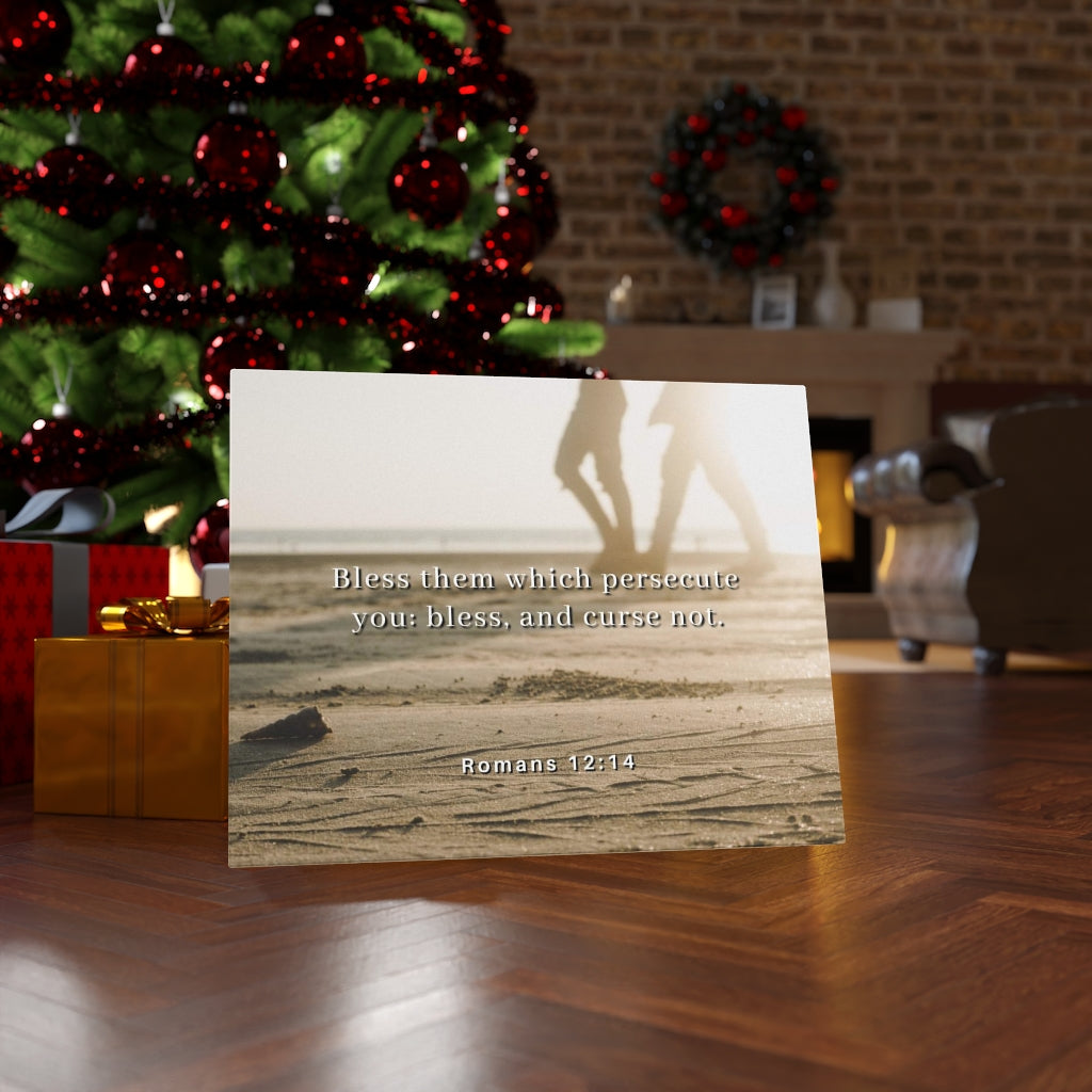 Scripture Walls Bless Them Romans 12:14 Bible Verse Canvas Christian Wall Art Ready to Hang Unframed-Express Your Love Gifts