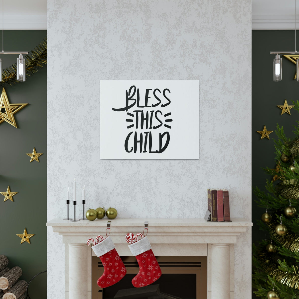 Scripture Walls Bless This Child Deuteronomy 7:13 Christian Wall Art Print Ready to Hang Unframed-Express Your Love Gifts