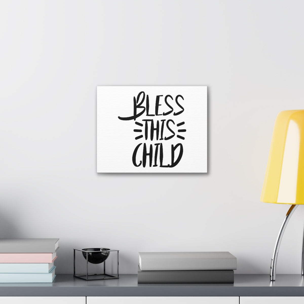 Scripture Walls Bless This Child Luke 18:16 Christian Wall Art Print Ready to Hang Unframed-Express Your Love Gifts