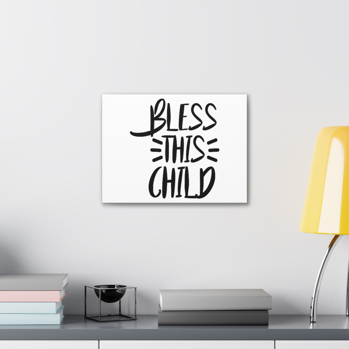 Scripture Walls Bless This Child Luke 18:16 Christian Wall Art Print Ready to Hang Unframed-Express Your Love Gifts