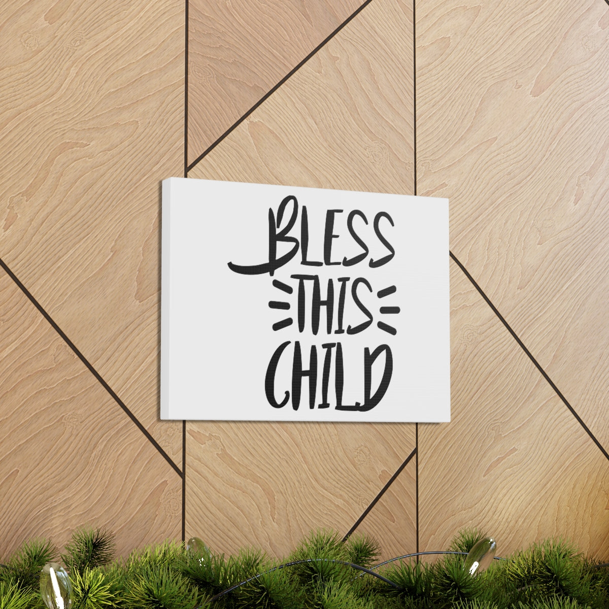 Scripture Walls Bless This Child Luke 18:16 Christian Wall Art Print Ready to Hang Unframed-Express Your Love Gifts