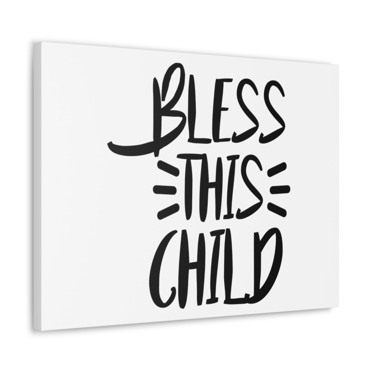 Scripture Walls Bless This Child Luke 18:16 Christian Wall Art Print Ready to Hang Unframed-Express Your Love Gifts
