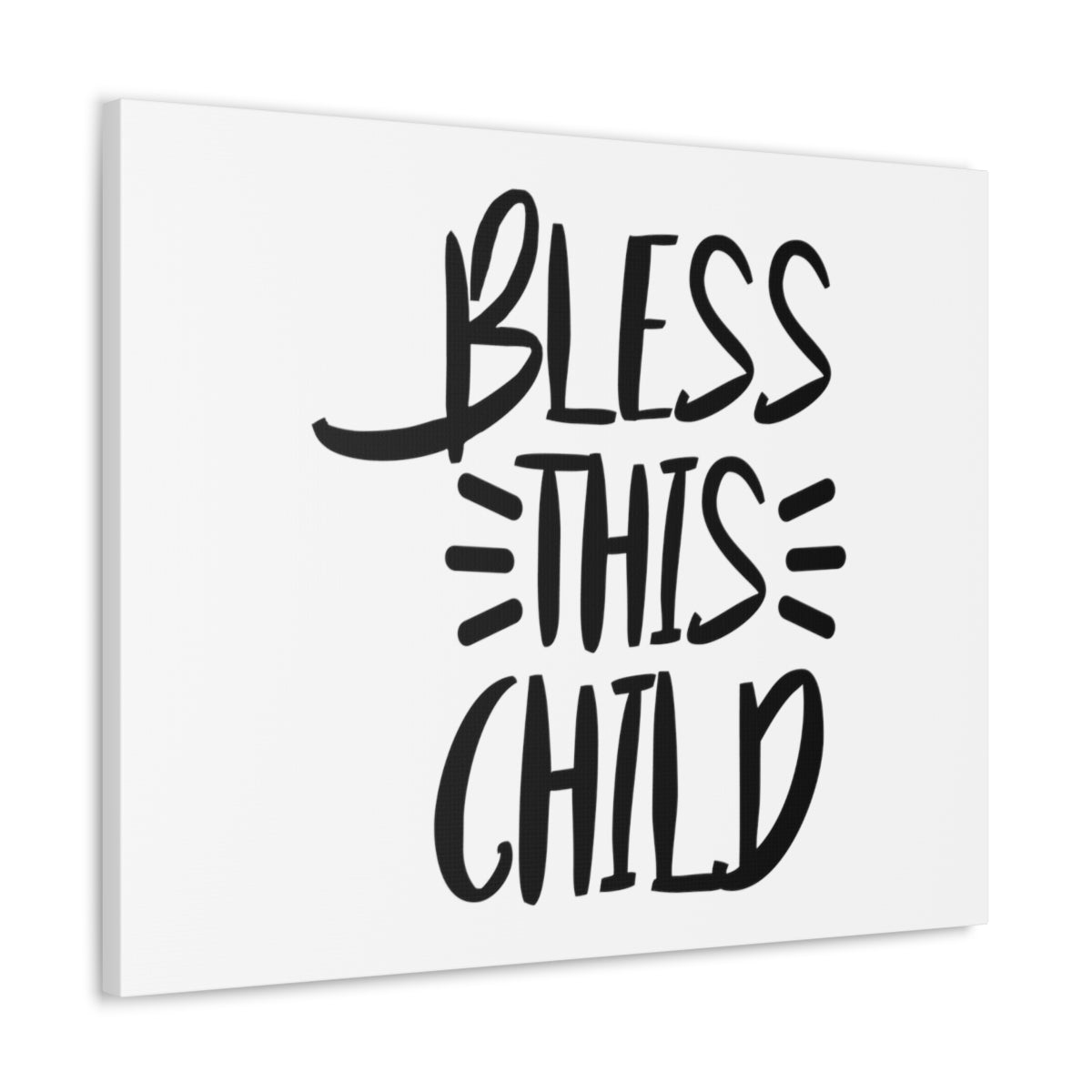 Scripture Walls Bless This Child Luke 18:16 Christian Wall Art Print Ready to Hang Unframed-Express Your Love Gifts