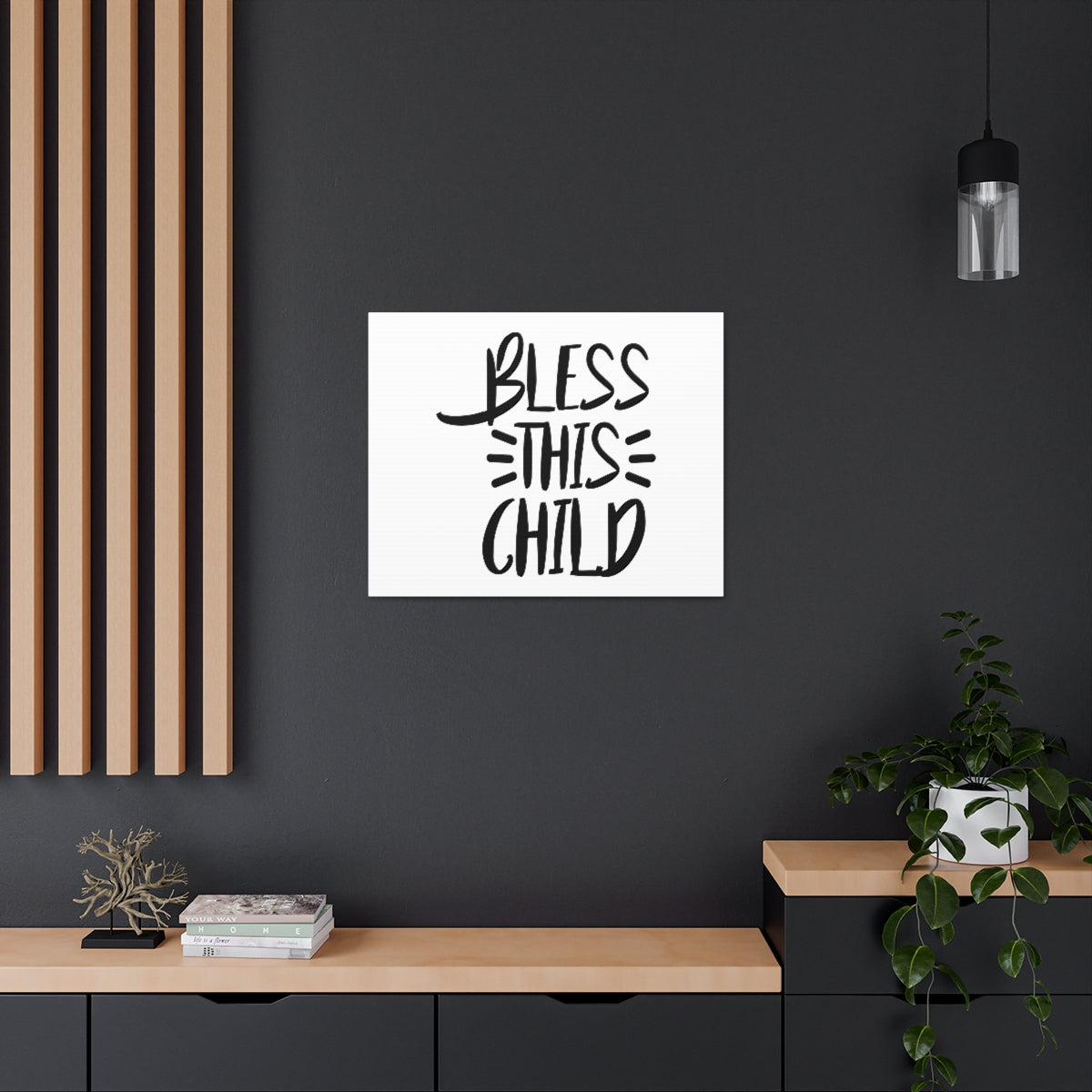Scripture Walls Bless This Child Luke 18:16 Christian Wall Art Print Ready to Hang Unframed-Express Your Love Gifts