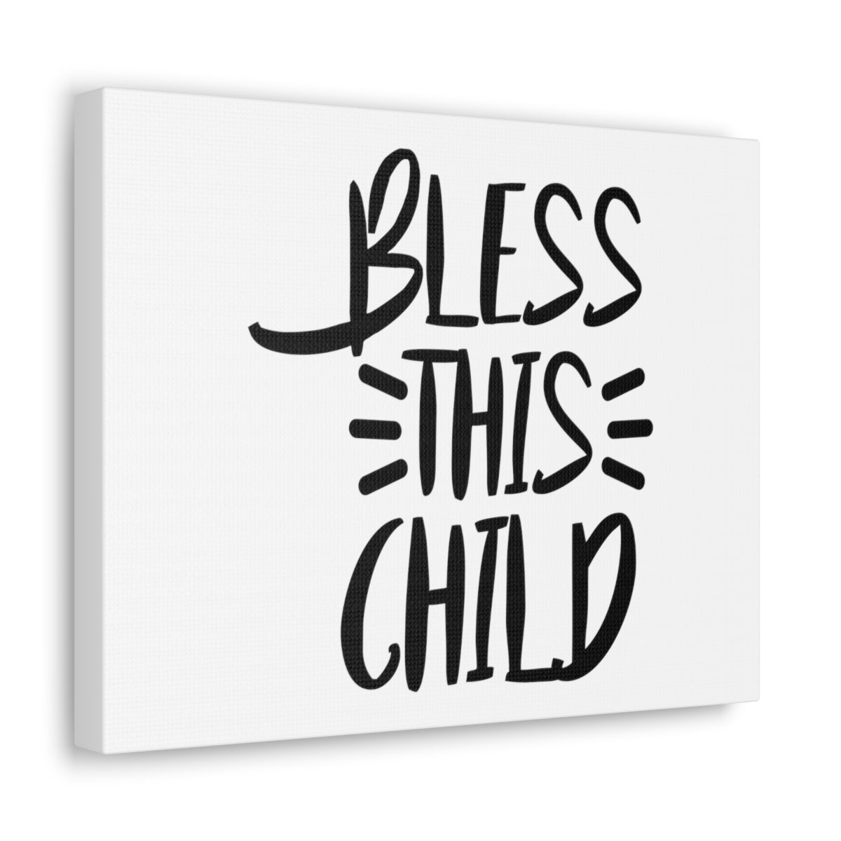 Scripture Walls Bless This Child Luke 18:16 Christian Wall Art Print Ready to Hang Unframed-Express Your Love Gifts