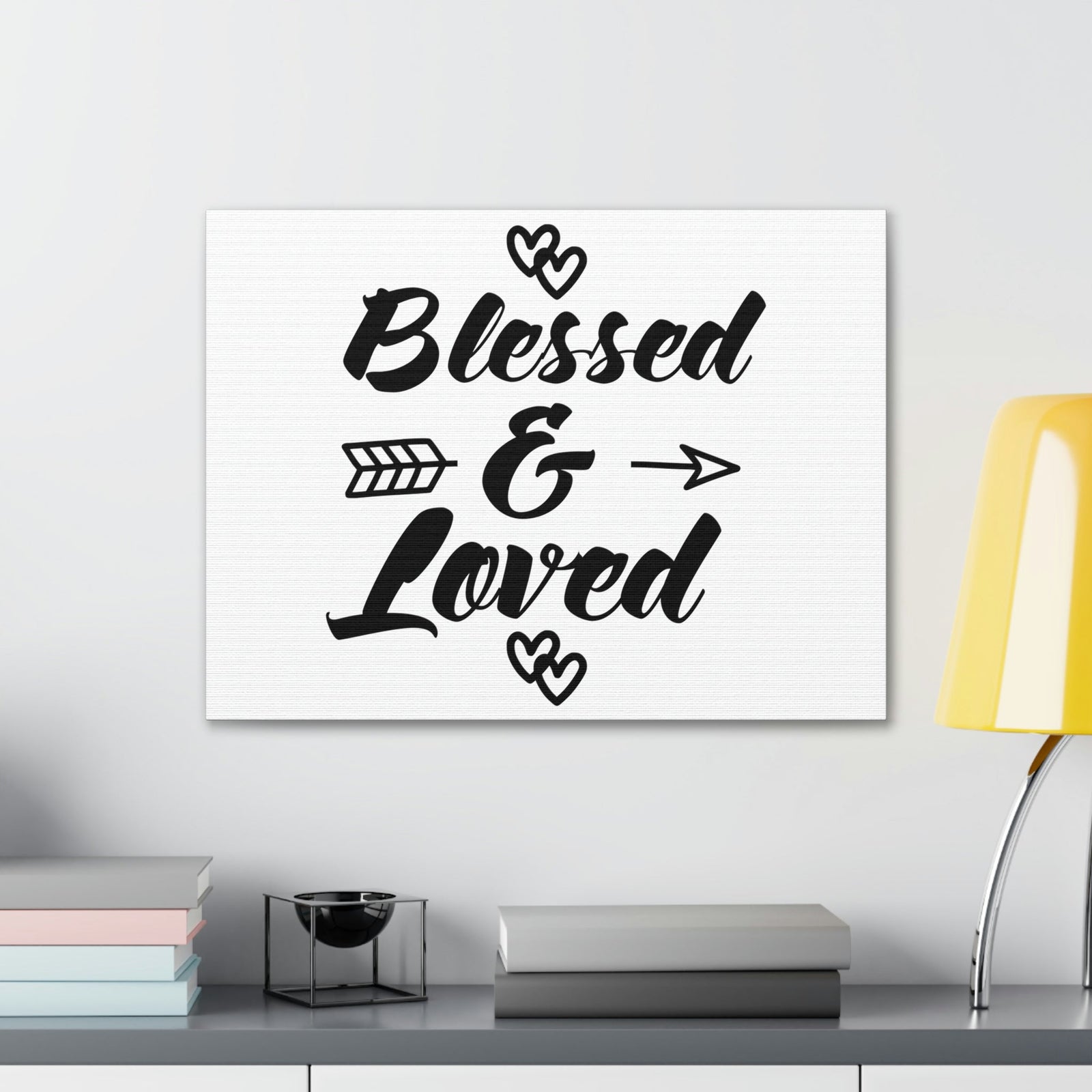 Scripture Walls Blessed & Loved Ephesians 1:3 Christian Wall Art Print Ready to Hang Unframed-Express Your Love Gifts
