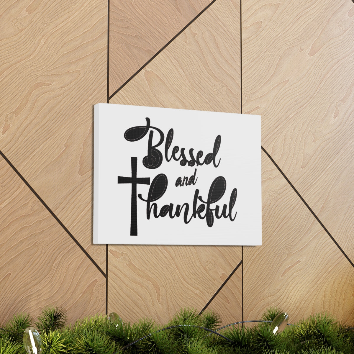 Scripture Walls Blessed And Thankful Isaiah 12:4-5 Christian Wall Art Print Ready to Hang Unframed-Express Your Love Gifts