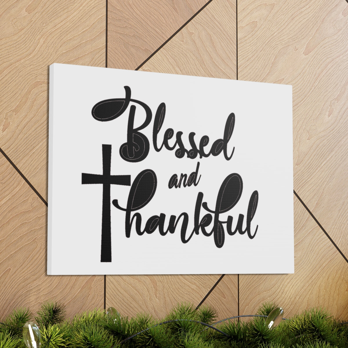 Scripture Walls Blessed And Thankful Isaiah 12:4-5 Christian Wall Art Print Ready to Hang Unframed-Express Your Love Gifts